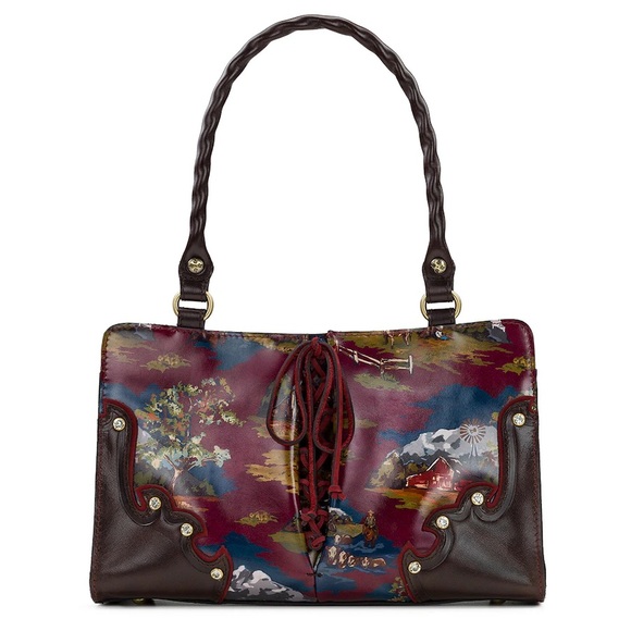 PATRICIA NASH MONTANA SADIE LACE UP LEATHER SATCHEL BAG - Picture 1 of 16